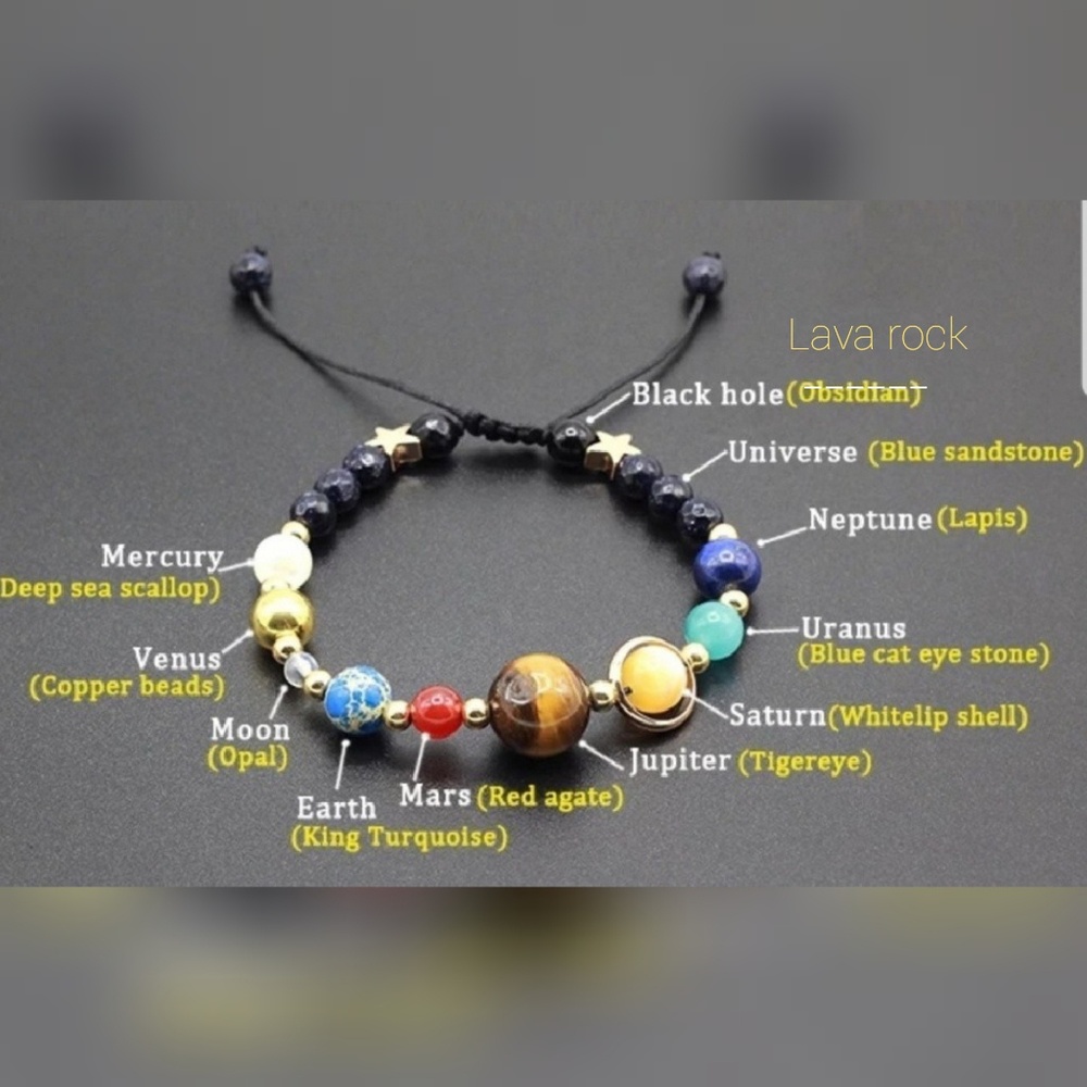 🎁CLEARANCE🎁5⭐Solar System Gemstone Bracelet - Picture 6 of 6